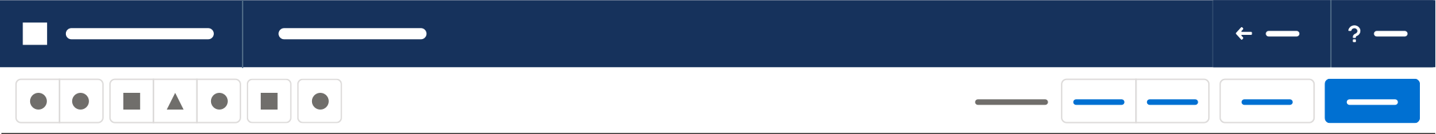 Builder Header with Builder Name, File Name, and Version Number in the header and a button bar below.